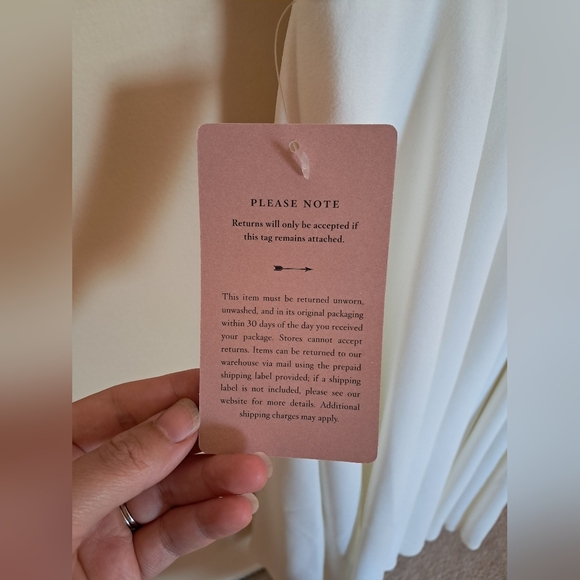 BHLDN Anthropologie Valdis Midi Wedding Dress Gown 4 Ivory White / Cream V Neck - Picture 6 of 7